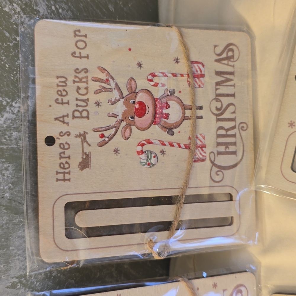 5 Money Holder Cards 5 Designs, Here's a Few Bucks For Christmas New - Picture 4 of 7